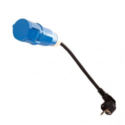 ADAPTATEUR FEMELLE CEE 17/MÂLE STANDARD - 40 cm